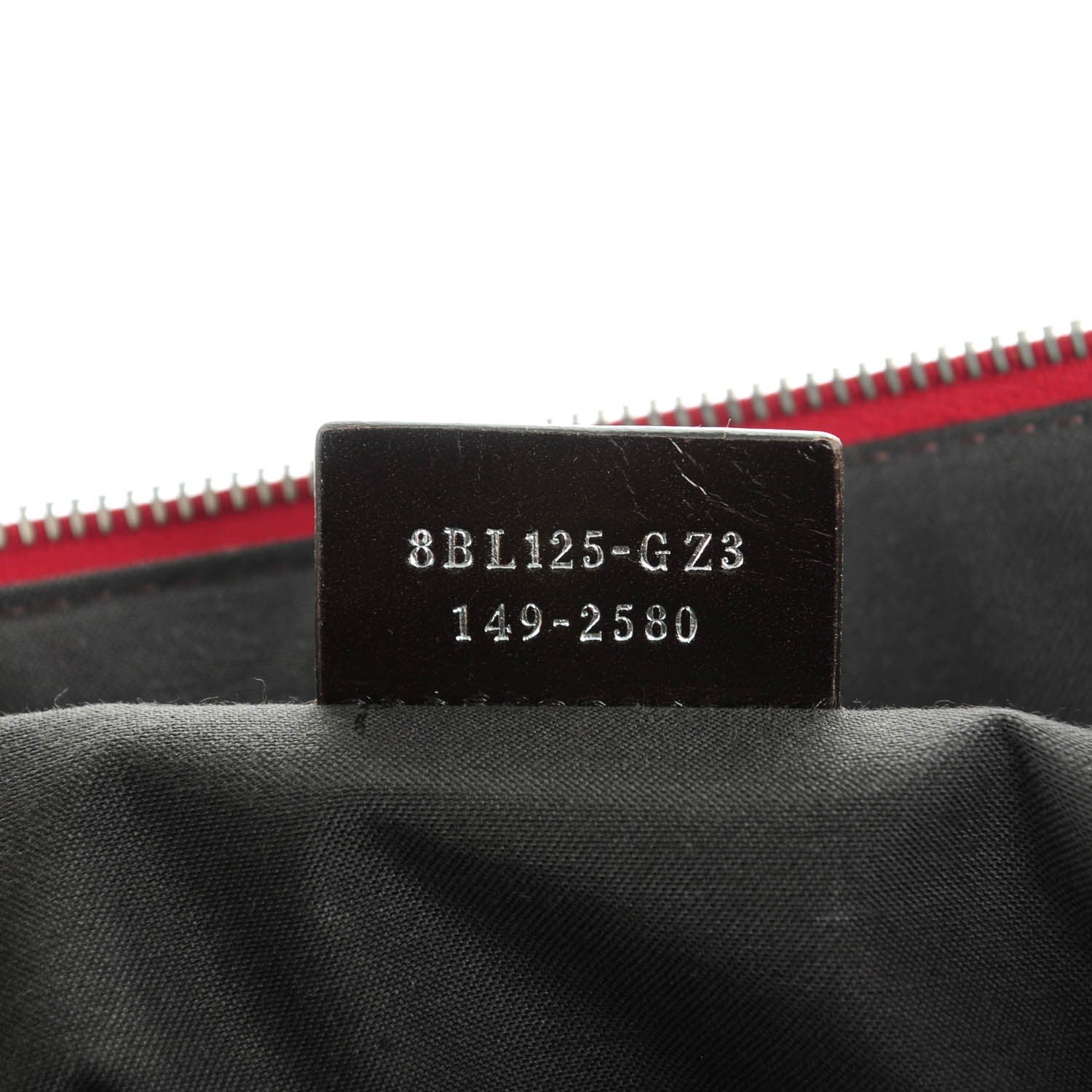 Fendi Vitello Dolce Marmol Large By The Way Boston Bag Ciliegia 7 of 7