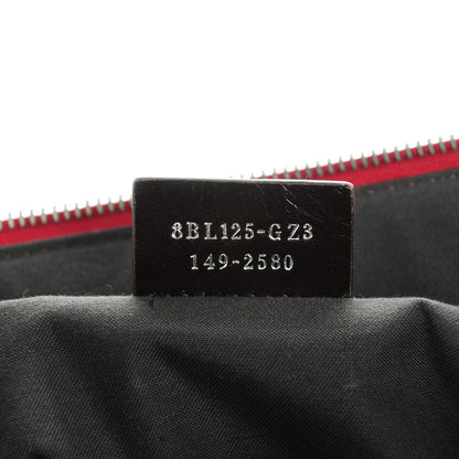 Fendi Vitello Dolce Marmol Large By The Way Boston Bag Ciliegia 7 of 7