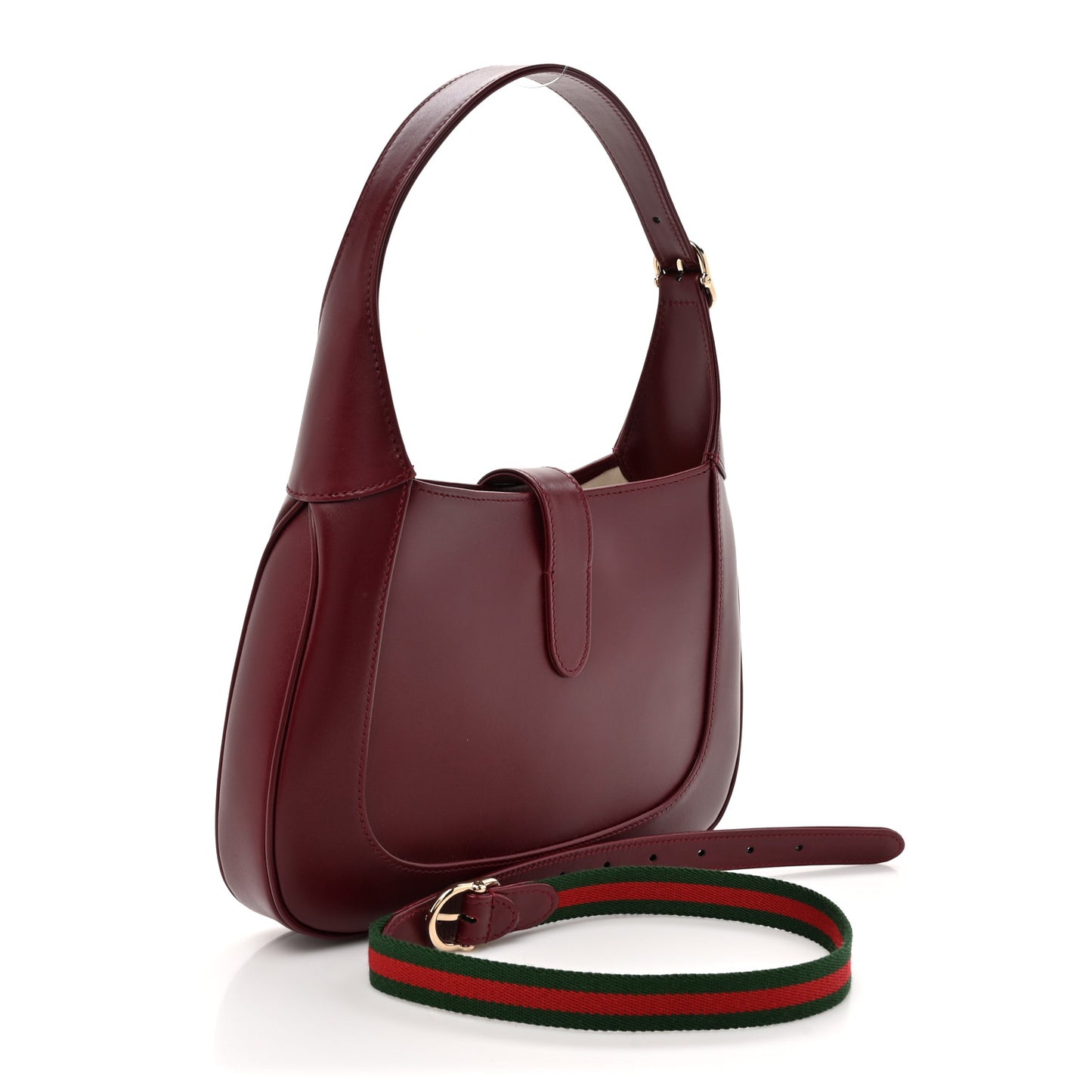 Ancora Calfskin Small Jackie Shoulder Bag Rosso