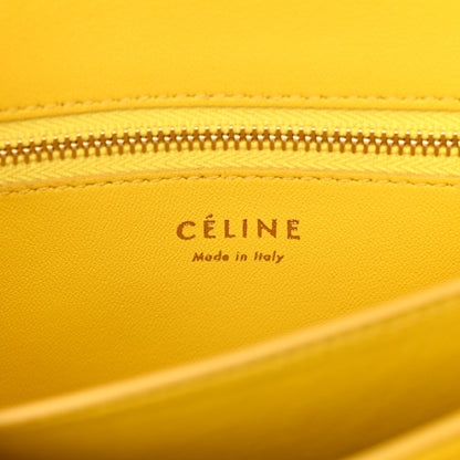 Celine Snakeskin Small Classic Box Flap Bag Yellow 6 of 18