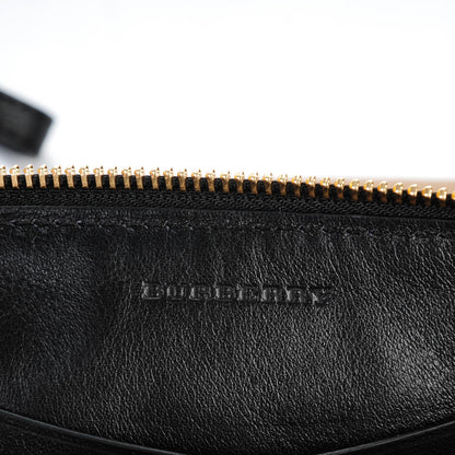 Burberry House Check Sequin Peyton Crossbody Clutch Bag Gold Black 6 of 9