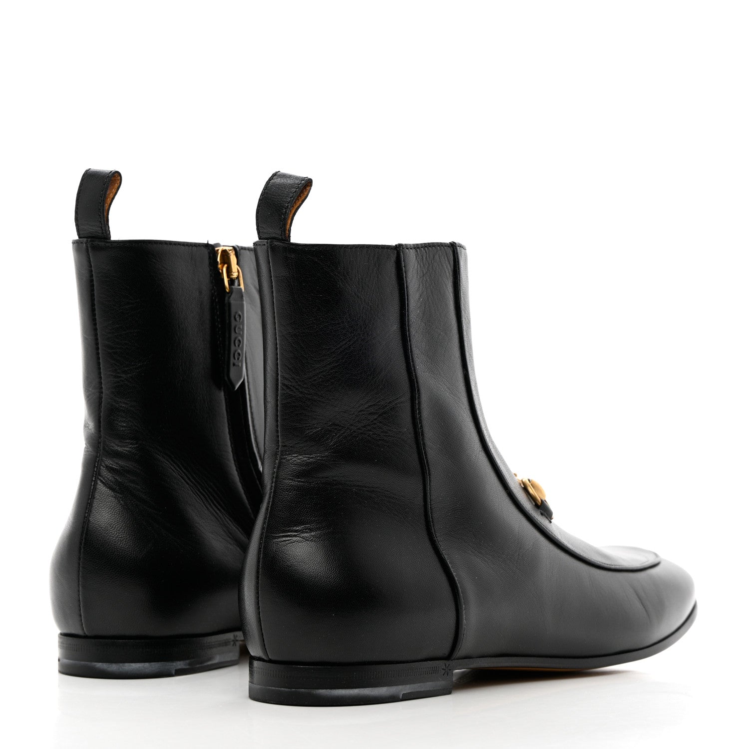 Gucci Malaga Kid Womens Jordaan Ankle Boots 37.5 Black 4 of 18
