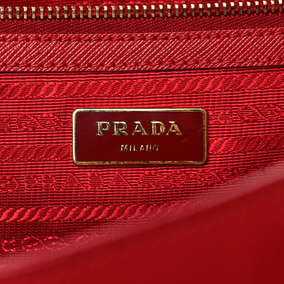 Prada Saffiano Lux Large Tote Fuoco 5 of 9