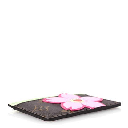 Louis Vuitton LV X TM Monogram Cherry Blossom Card Holder Sakura Brown 4 of 9
