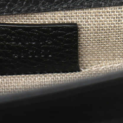 Gucci Dollar Calfskin Small Interlocking G Shoulder Bag Black 7 of 12