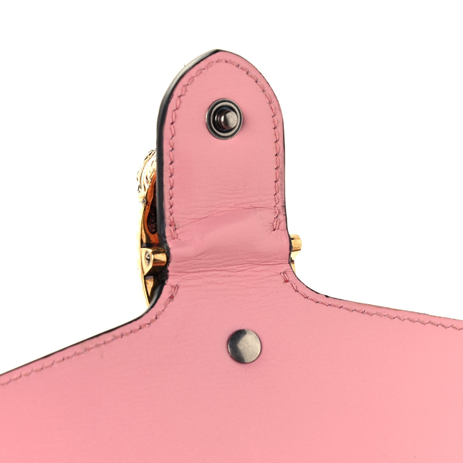 Gucci Azalea Calfskin Enamel Mini Dionysus Chain Wallet New Cherry Red Wild Rose Off White 8 of 12