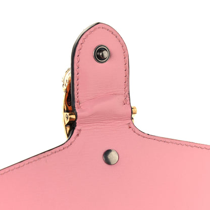 Gucci Azalea Calfskin Enamel Mini Dionysus Chain Wallet New Cherry Red Wild Rose Off White 8 of 12