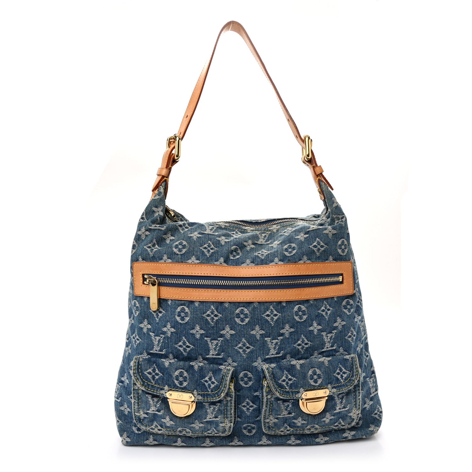 Louis Vuitton Denim Baggy GM Blue 1 of 10