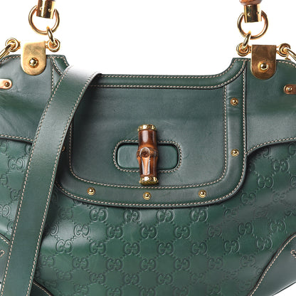 Gucci Guccissima Peggy Bamboo Top Handle Bag Green 6 of 8