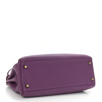 Hermes Togo Kelly Retourne 32 Anemone 4 of 16