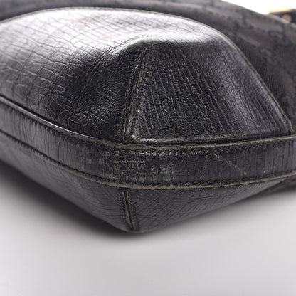 Gucci Monogram Web Hasler Hobo Black 10 of 14