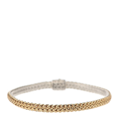 John Hardy Sterling Silver 18K Yellow Gold Ruby 5mm Classic Chain Reversible Bracelet 3 of 4