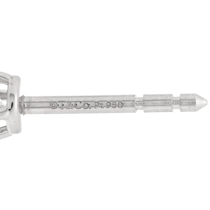 Tiffany Platinum Diamond .50ctw Solitaire Earrings 4 of 4