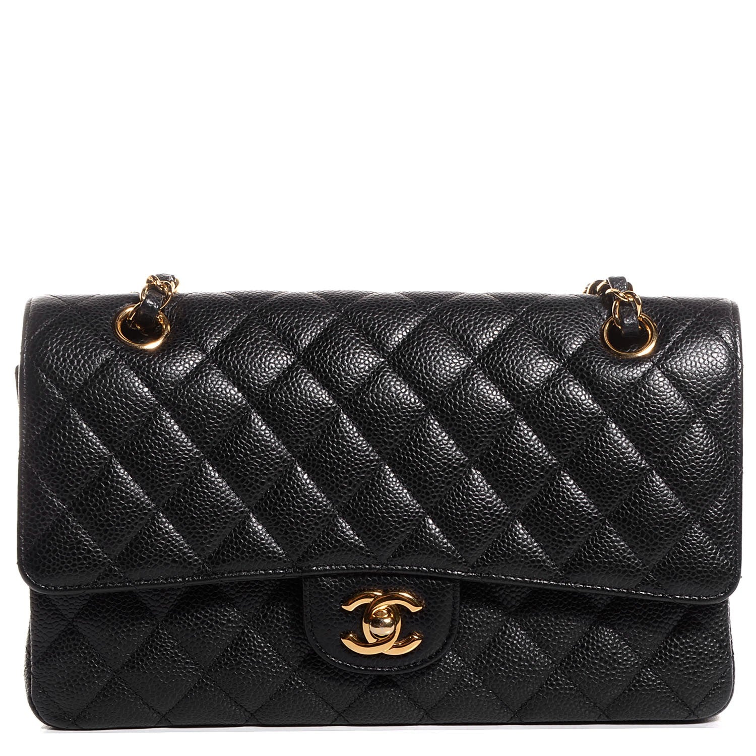 Chanel Caviar Quilted Medium Double Flap Black 1 of 8