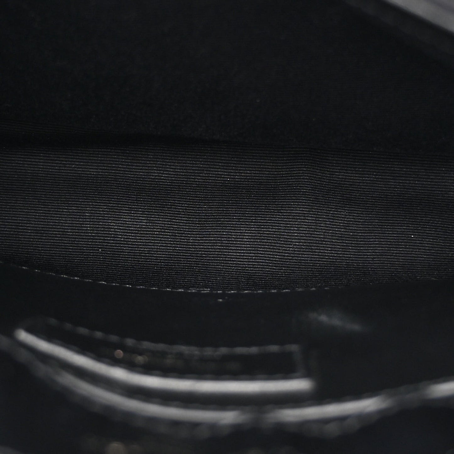 Calfskin Y Quilted Monogram Monochrome Small Loulou Chain Satchel Black