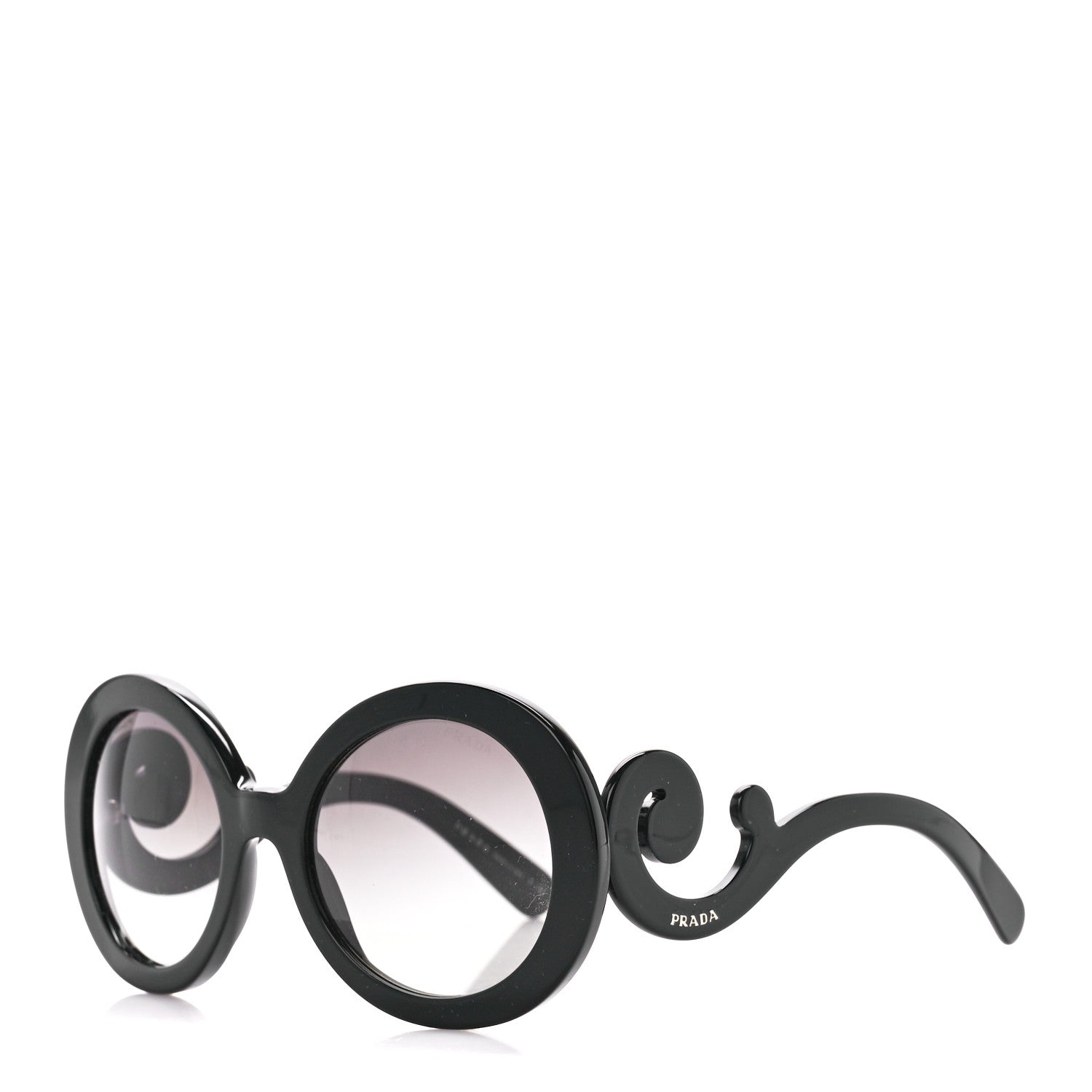 Prada Baroque Sunglasses SPR 27N Black 1 of 9