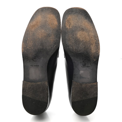 Chanel Lambskin CC Loafers 39.5 Navy 5 of 11