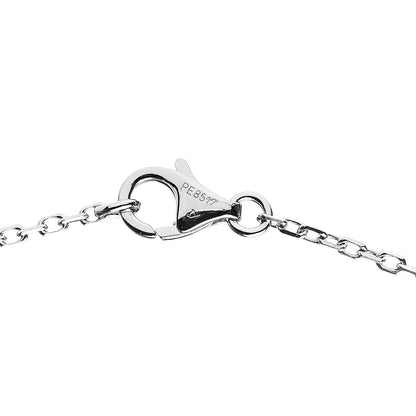 Cartier 18K White Gold Diamond Hearts and Symbols Necklace 6 of 7