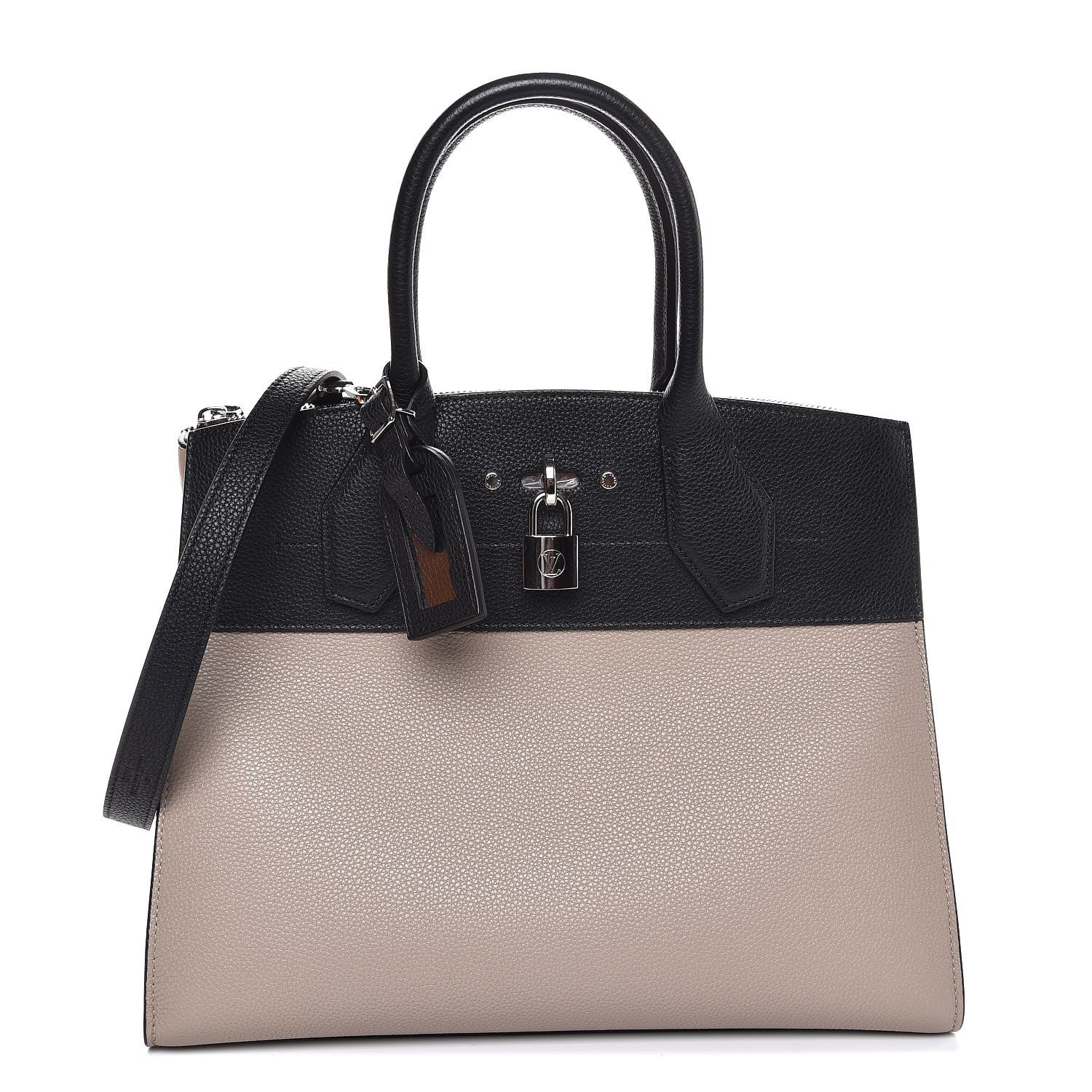 Louis Vuitton Taurillon City Steamer MM Black Galet 1 of 10