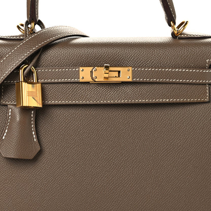 Hermes Epsom Kelly Sellier 25 Etoupe 8 of 13