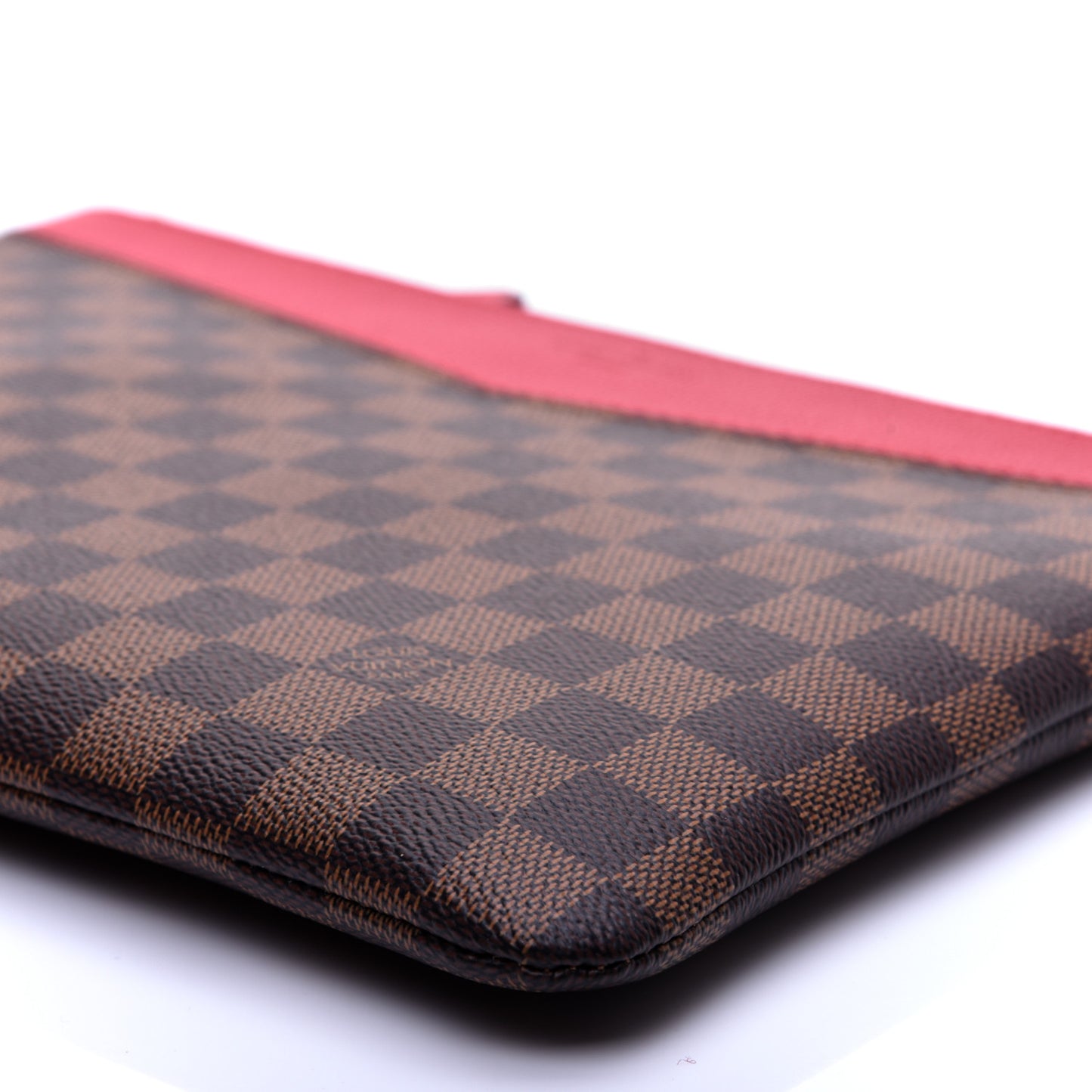 Damier Ebene Daily Pouch Scarlet