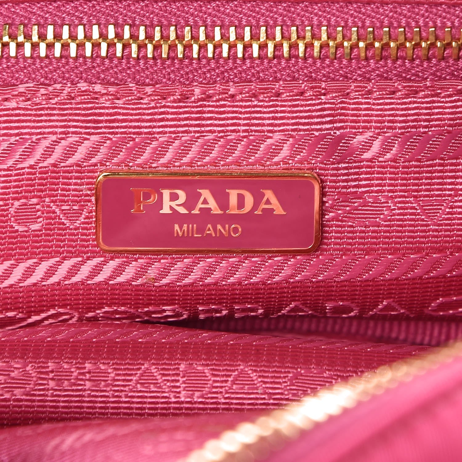 Prada Tessuto Nylon Wristlet Pink 6 of 8