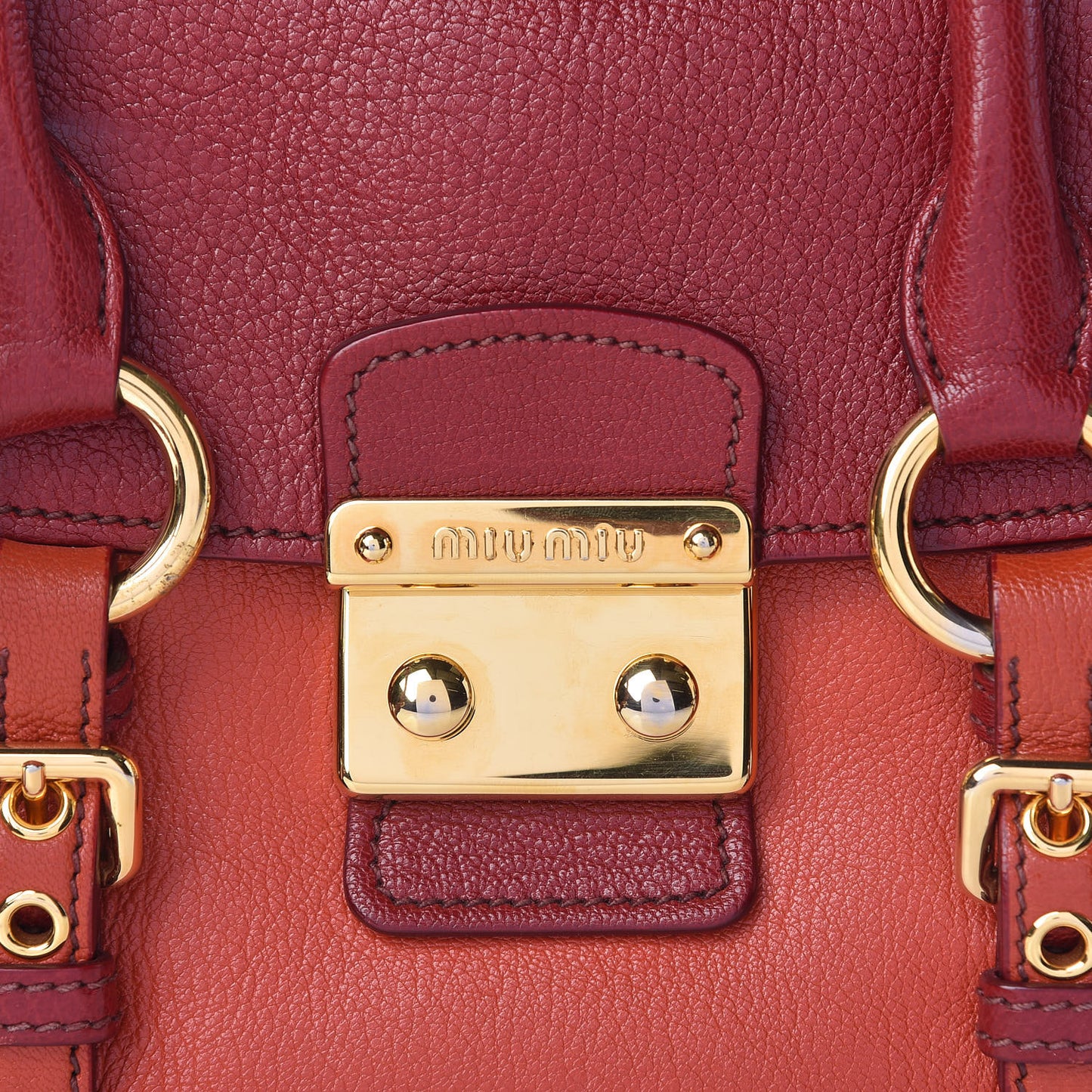 Goatskin Madras Crossbody Bag Mandarino Rubino