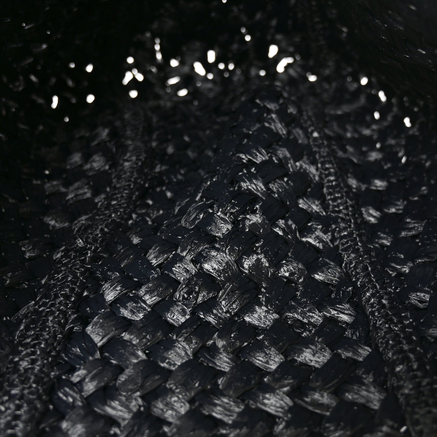Raffia Estelle Two Bag Black
