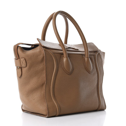 Celine Pebbled Calfskin Mini Luggage Camel 3 of 14