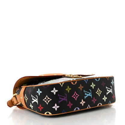 Louis Vuitton Monogram Multicolor Sologne Black 4 of 13