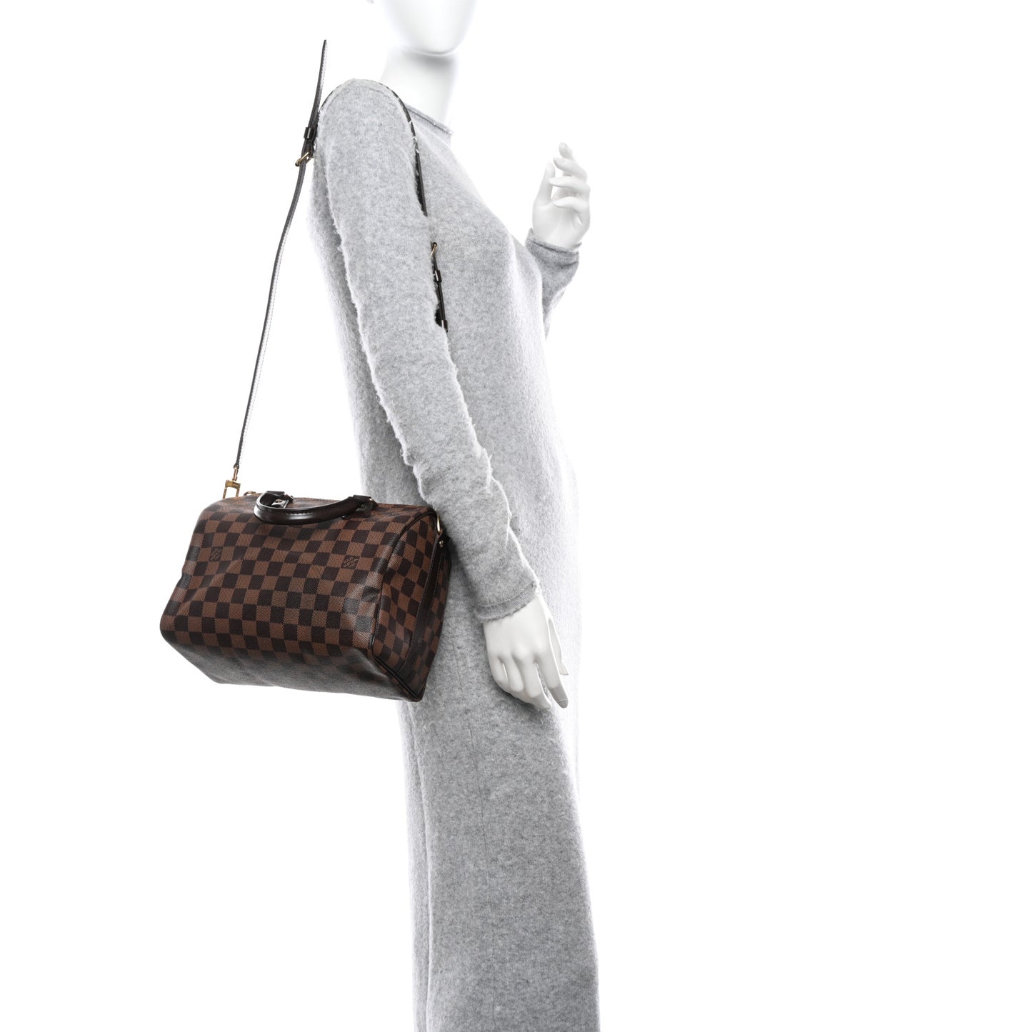 Damier Ebene Speedy Bandouliere 25