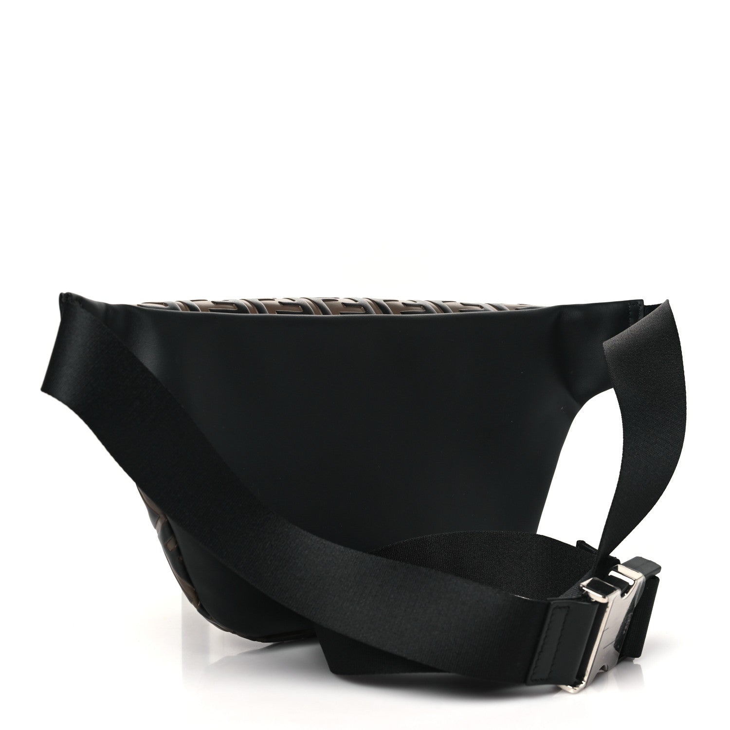 Fendi Vitello Century Bi-Color FF 1974 Embossed Belt Bag Maya Black 3 of 10