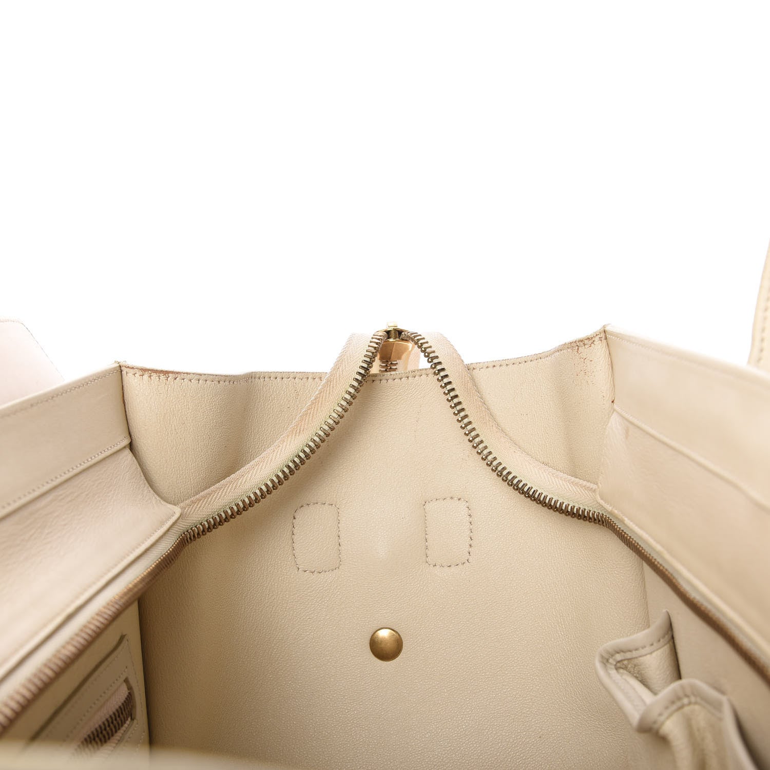 Celine Smooth Calfskin Mini Tri-Color Luggage White 11 of 15