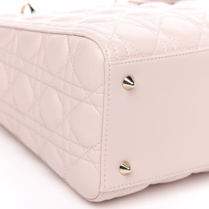 Christian Dior Lambskin Cannage Medium Lady Dior Light Pink 8 of 10