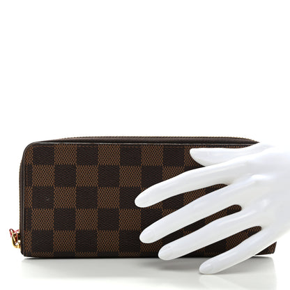 Louis Vuitton Damier Ebene Clemence Wallet Cherry 2 of 7