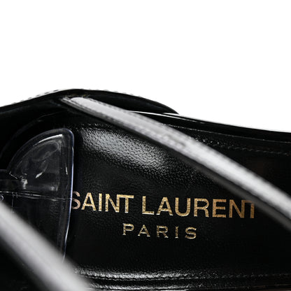 Saint Laurent Patent Cassandra 100 Sandals 40 Black 8 of 8