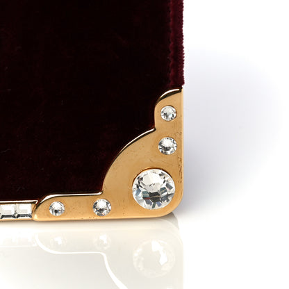 Prada Velvet Crystal Cahier Shoulder Bag Ribes 11 of 13