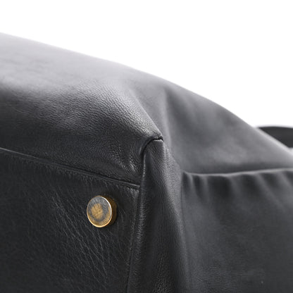 Saint Laurent Calfskin Suede Reversible East West Shopper Tote Black 11 of 20