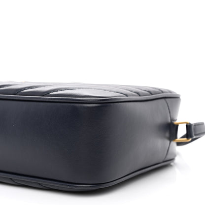 Saint Laurent Calfskin Matelasse Monogram Lou Camera Bag Navy 10 of 10