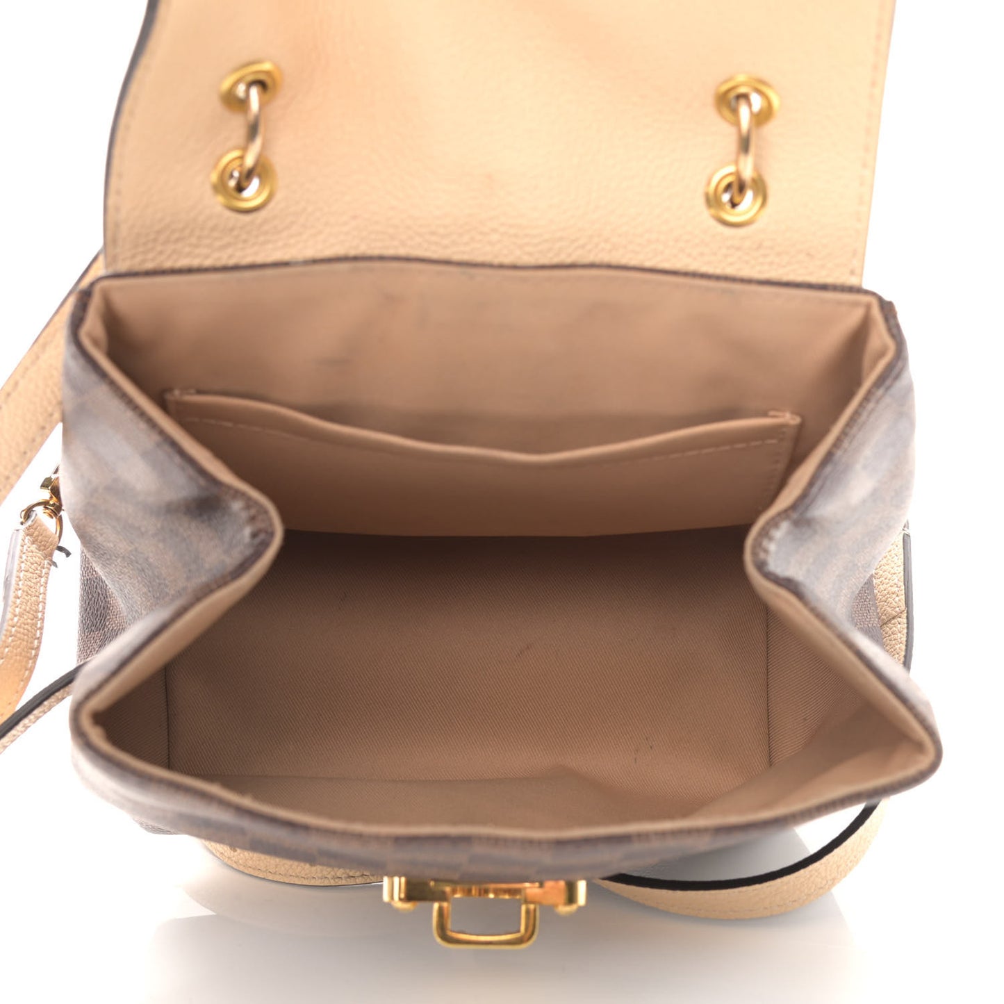 Damier Ebene Clapton Backpack Creme