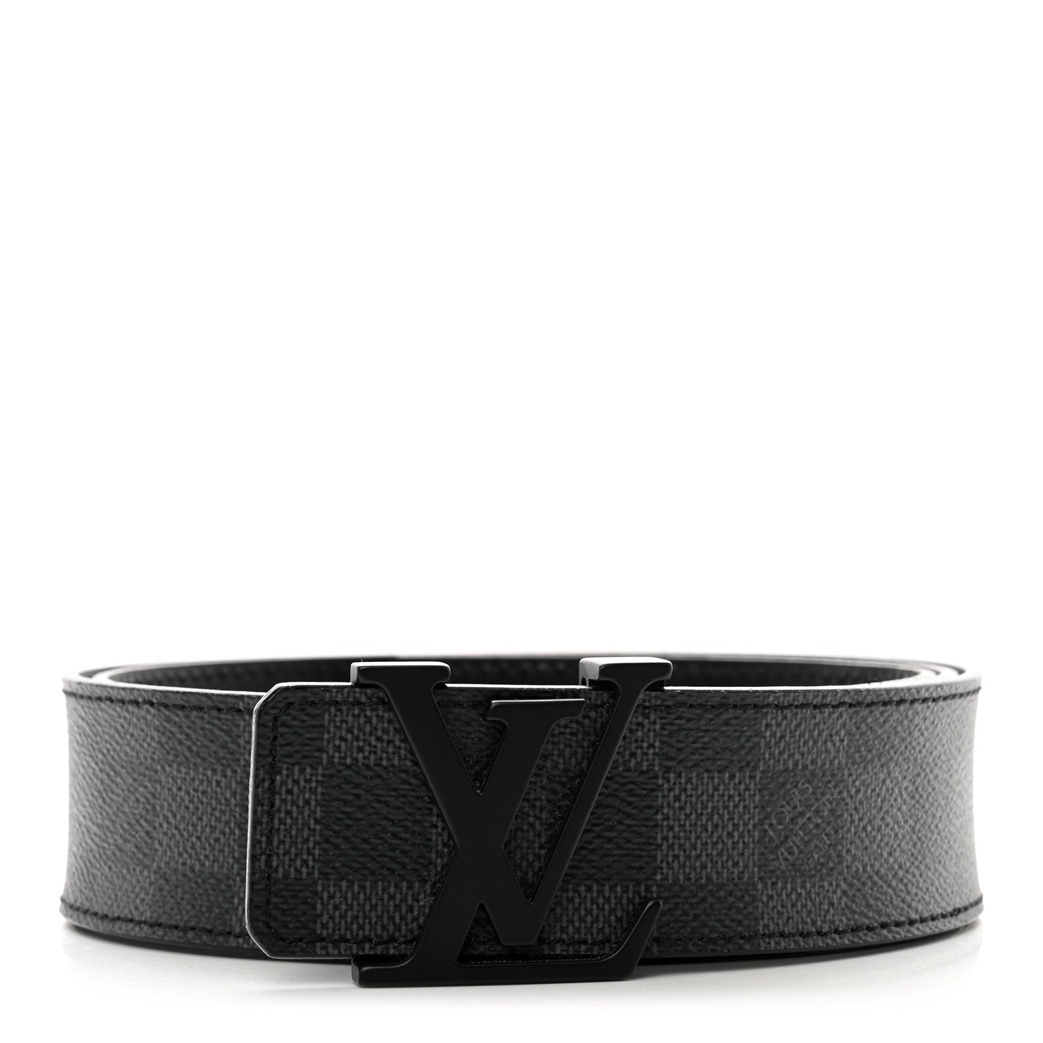 Louis Vuitton Damier Graphite 40mm LV Initiales Belt 95/38 1 of 7