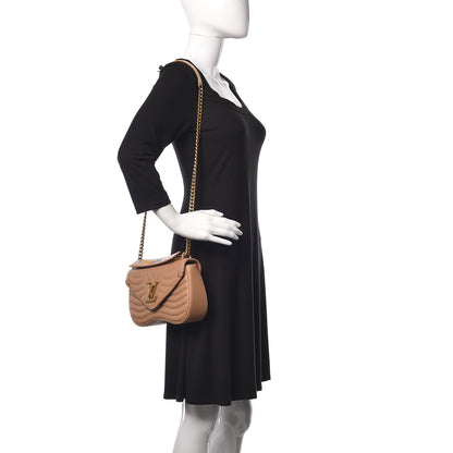 Louis Vuitton Calfskin New Wave Chain MM Noisette 2 of 12