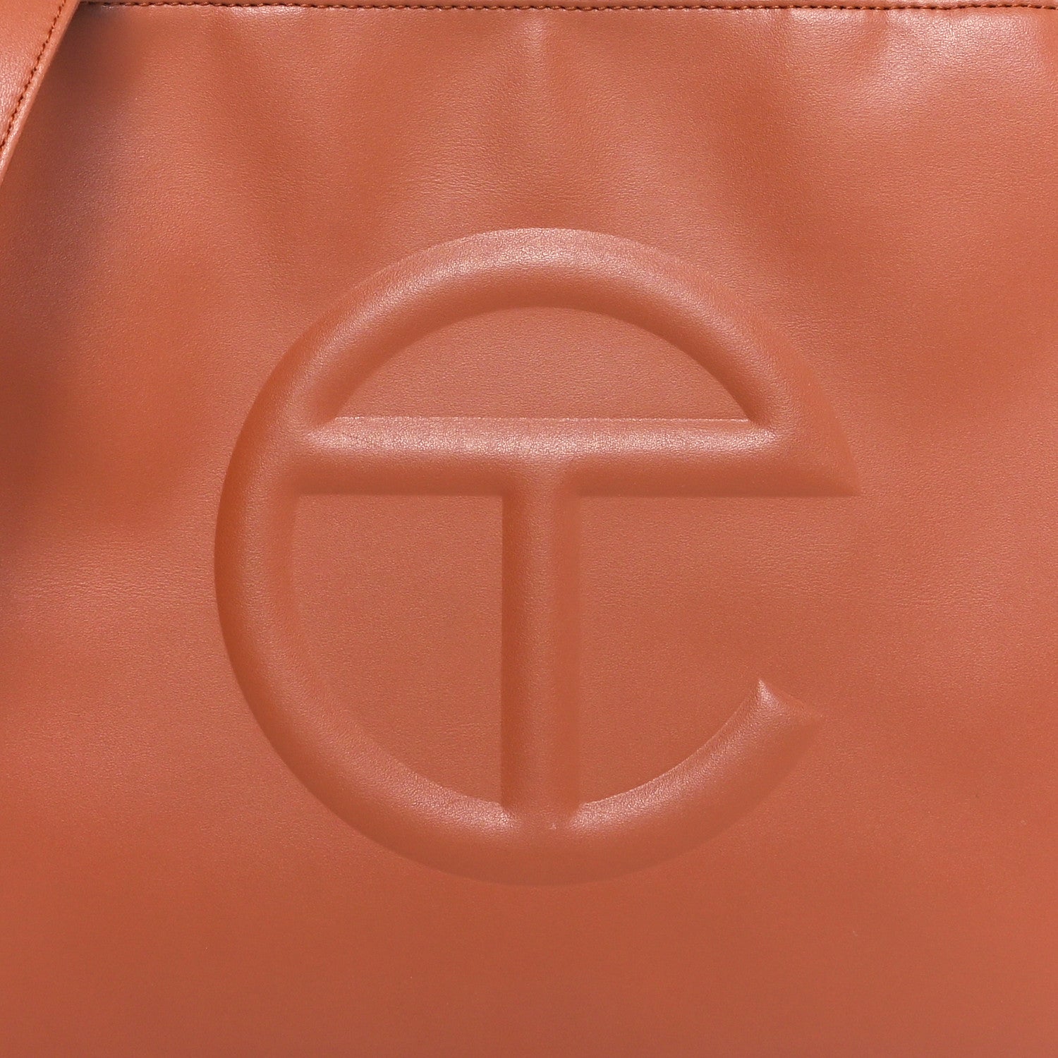 Telfar Vegan Leather Medium Shopping Bag Tan 7 of 9