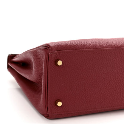 Hermes Togo Kelly Retourne 28 Rubis 9 of 16