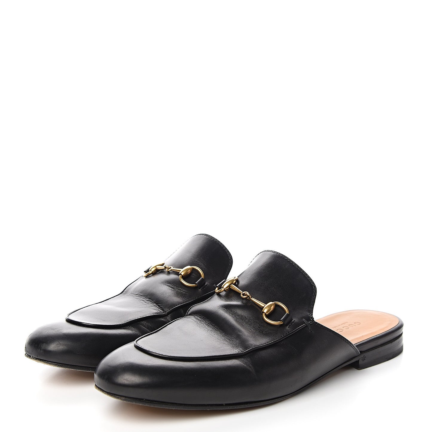 Calfskin Womens Princetown Slippers 41 Black