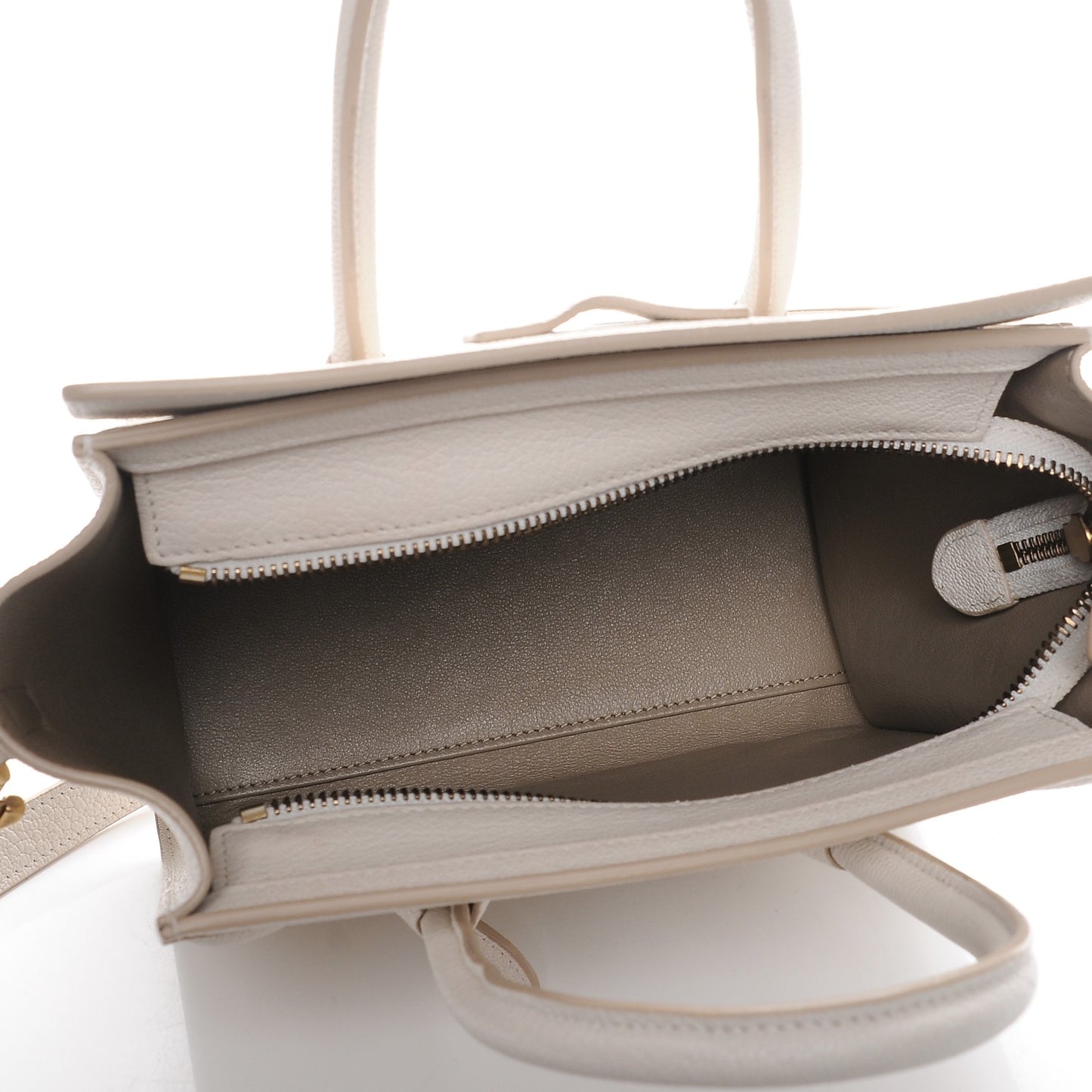 Goatskin Nano Luggage White