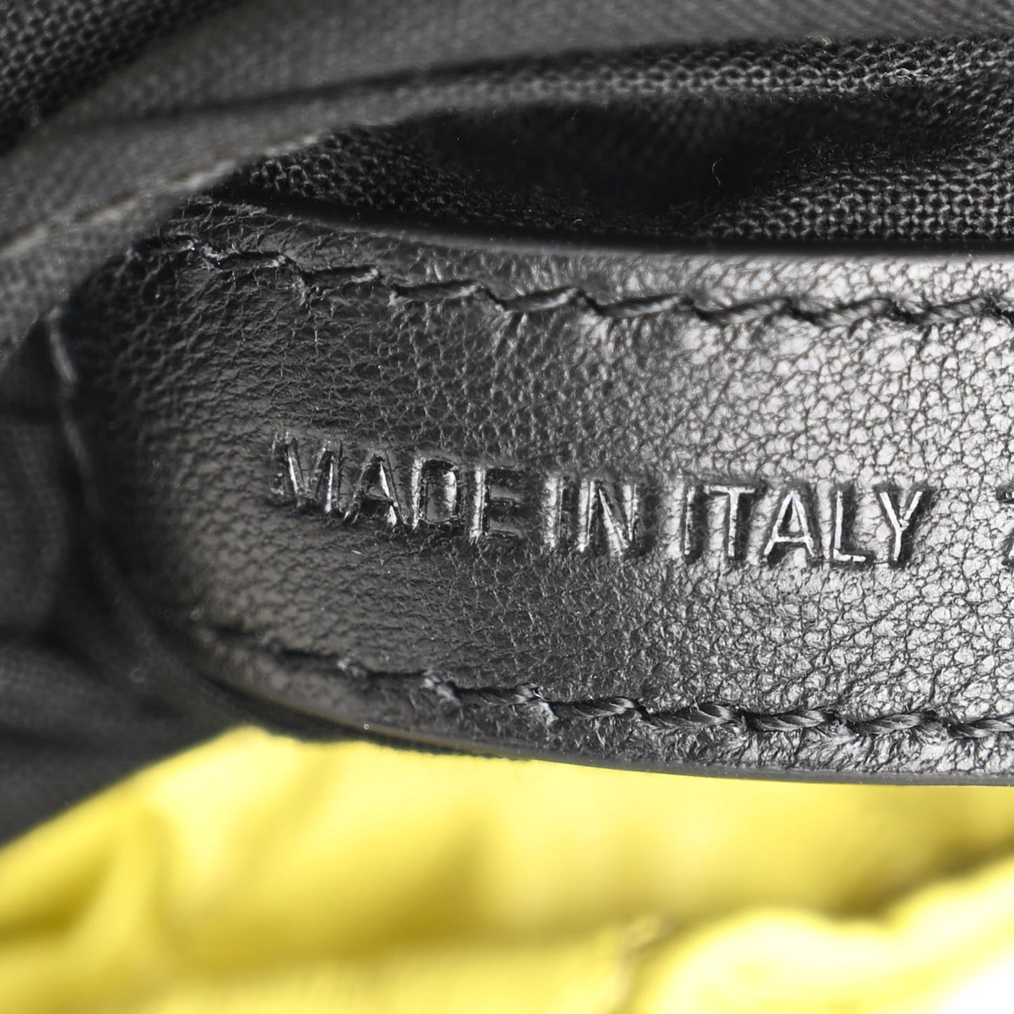 Crushed Calfskin Quilted Crush Small Tote Bag Citrus