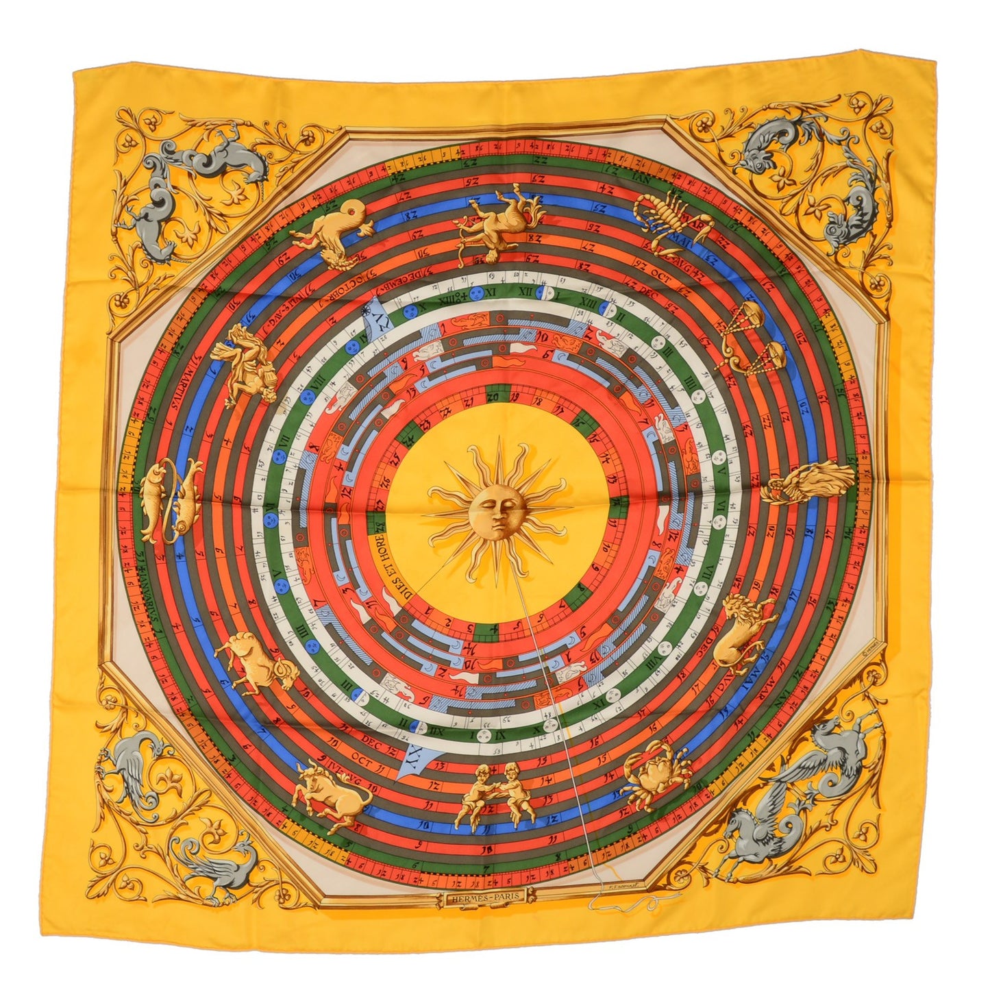 Silk Carre Astrologie Scarf 90