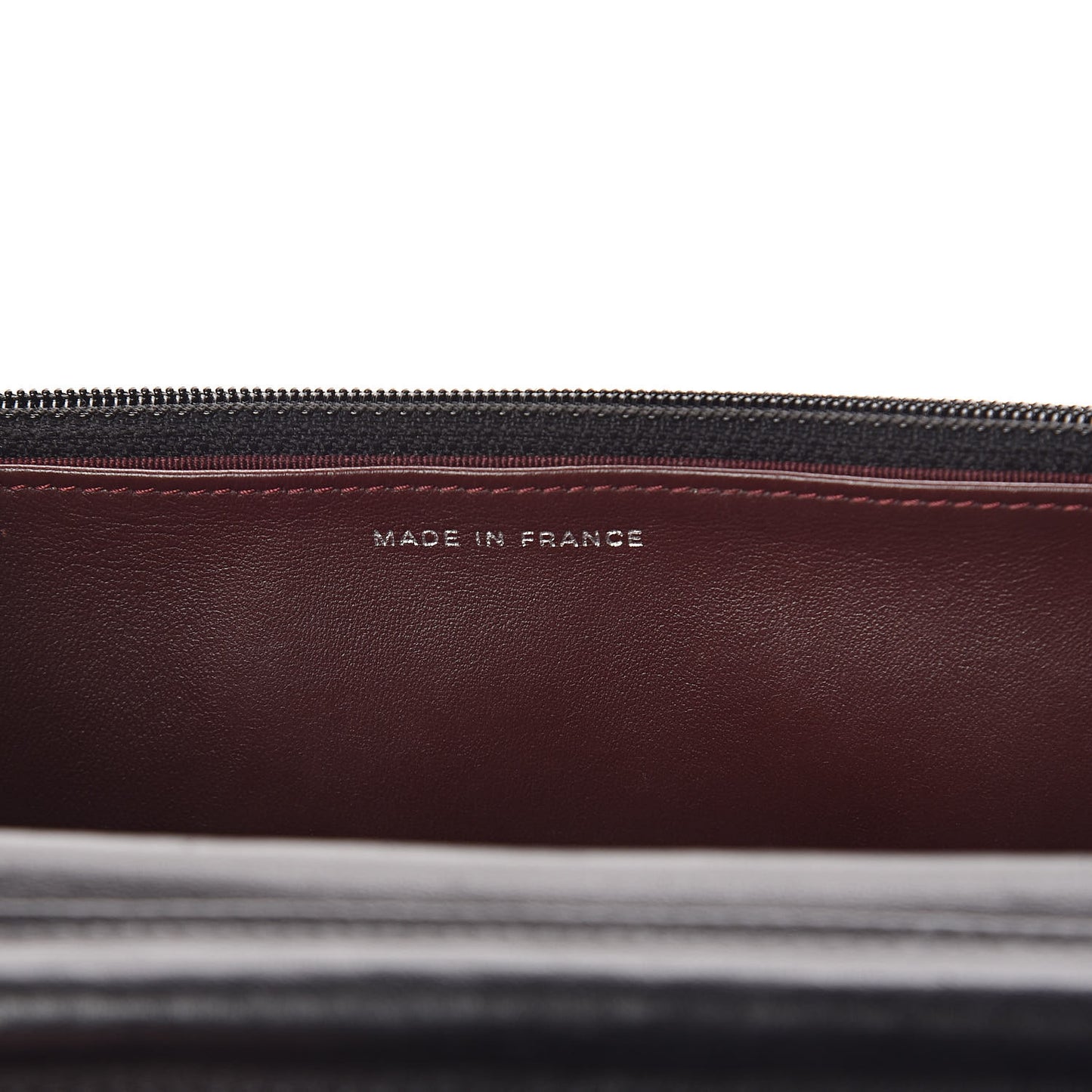 Lambskin Quilted Wallet On Chain WOC Black