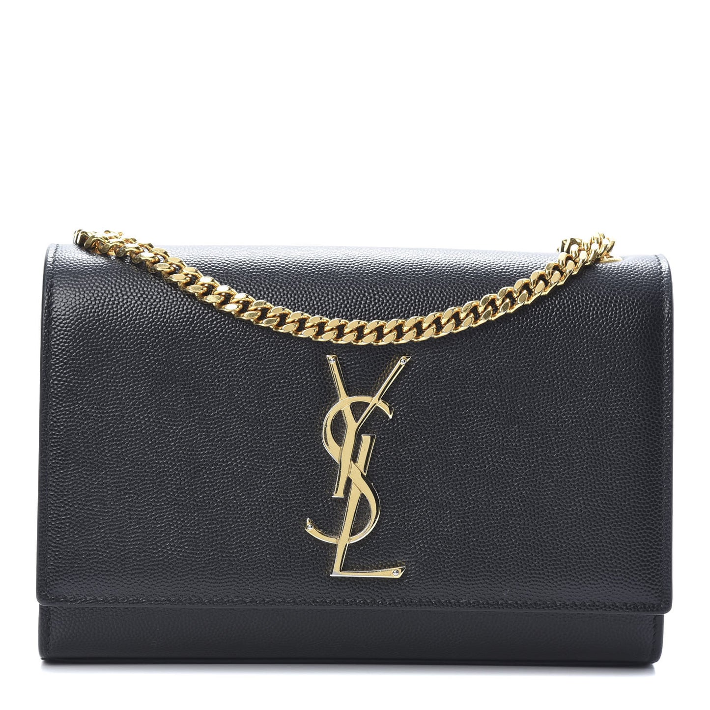 Grain De Poudre Small Monogram Kate Satchel Black